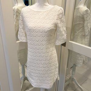 Trina Turk white lace dress size 8